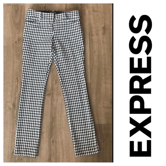 Express Columnist Mid Rise Straight Leg Women's Pants - Size 0 (EUC) - Picture 3 of 6